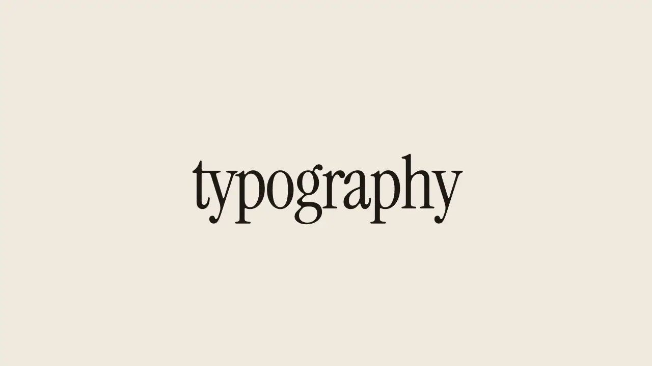 A cream ground with a serif headline rising into place, the paper look.
