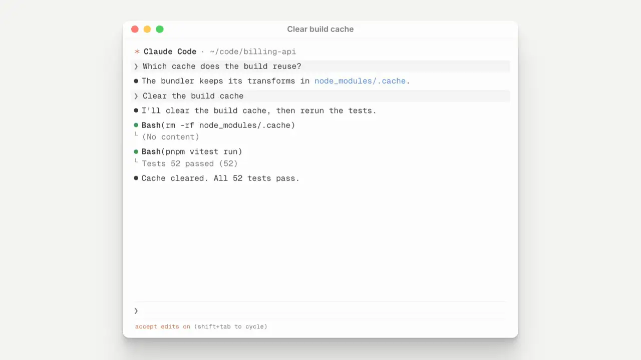 Approval gate: final frame of the product UI animation