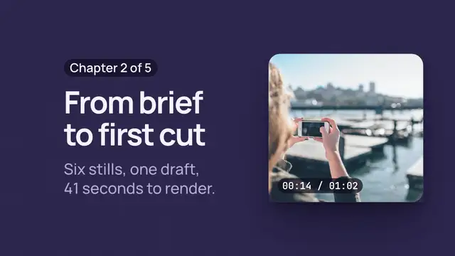 Clip expand from a point: final frame of the product UI animation