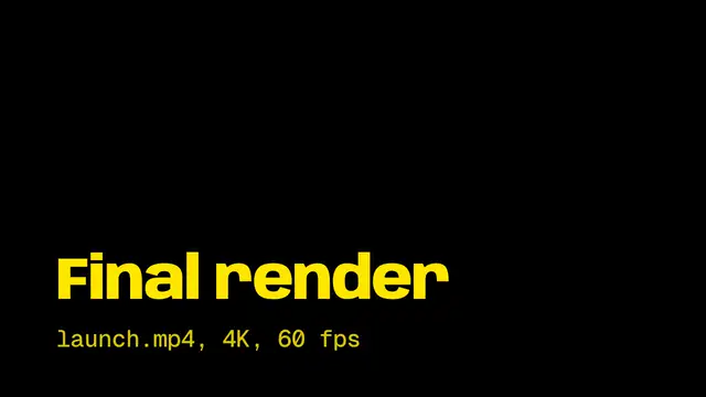 Cut on motion: final frame of the transition animation