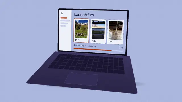 Device tilt stage: final frame of the product UI animation