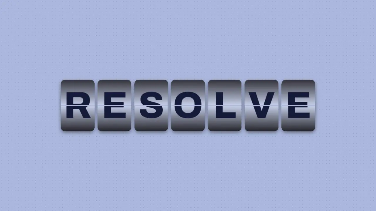 Split-flap resolve: final frame of the text reveal animation