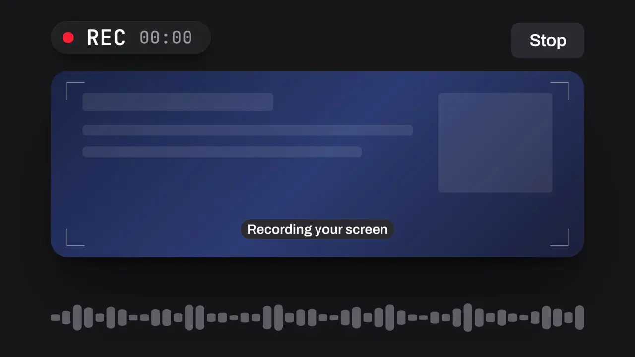 Glow record: final frame of the transition animation