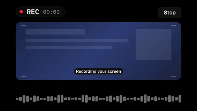 Glow record: final frame of the transition animation