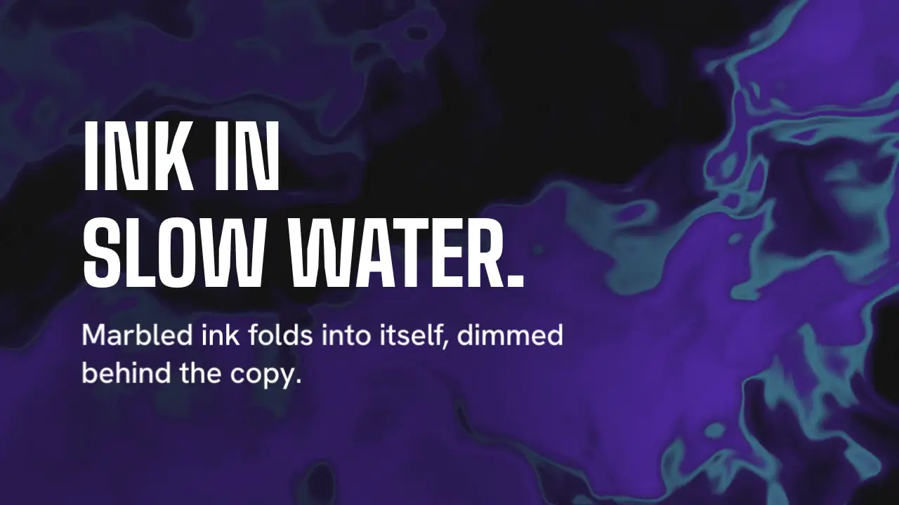 Ink warp: final frame of the background animation