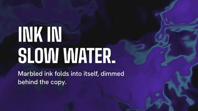 Ink warp: final frame of the background animation