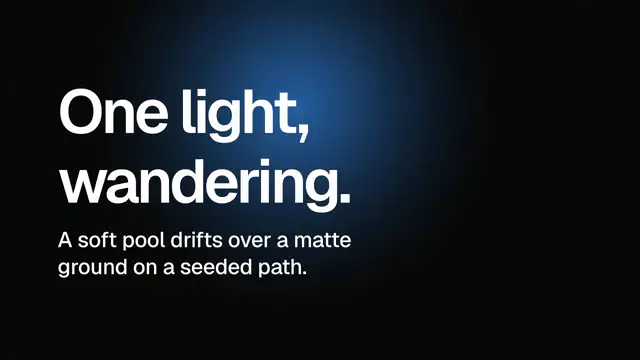 Light pool: final frame of the background animation