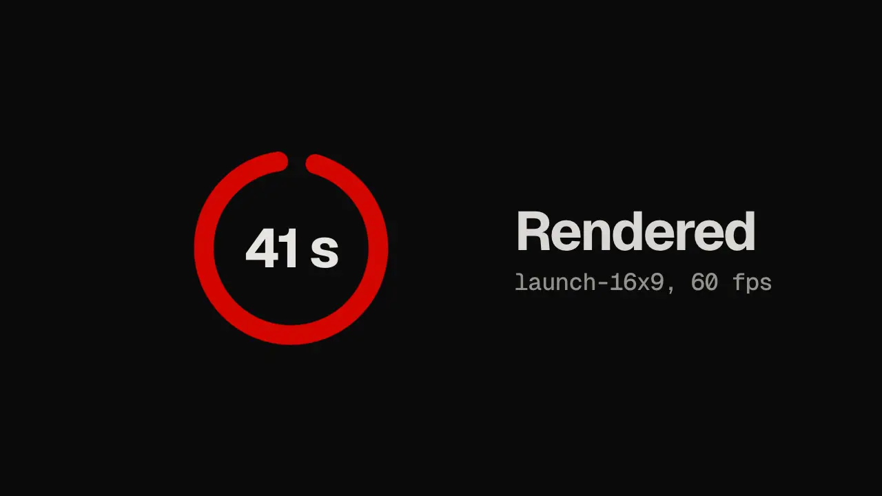 Match cut: final frame of the transition animation