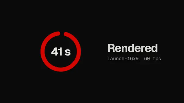 Match cut: final frame of the transition animation
