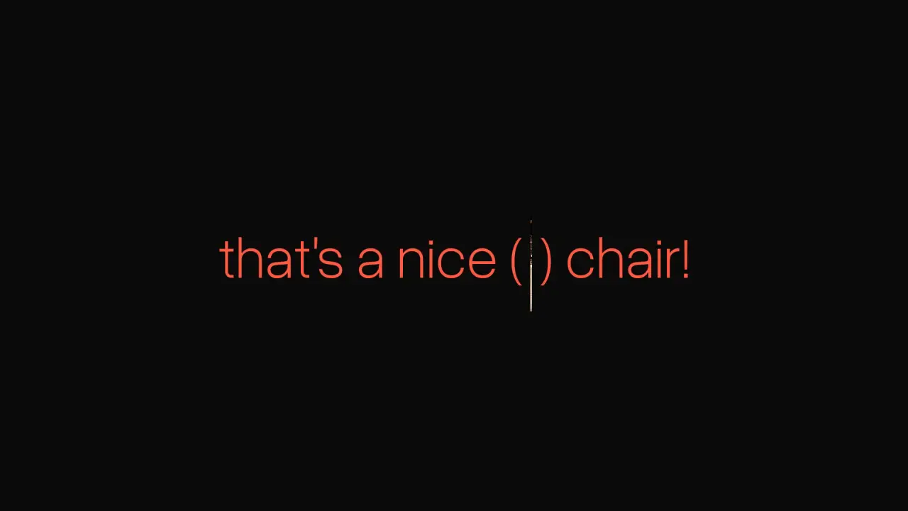 Media between text: final frame of the background animation