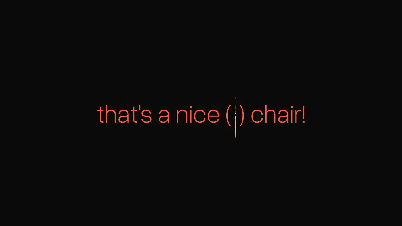 Media between text: final frame of the background animation