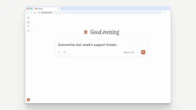 Model picker: final frame of the product UI animation