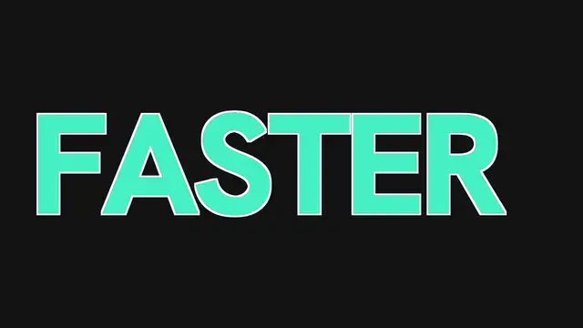Outline fill: final frame of the text reveal animation
