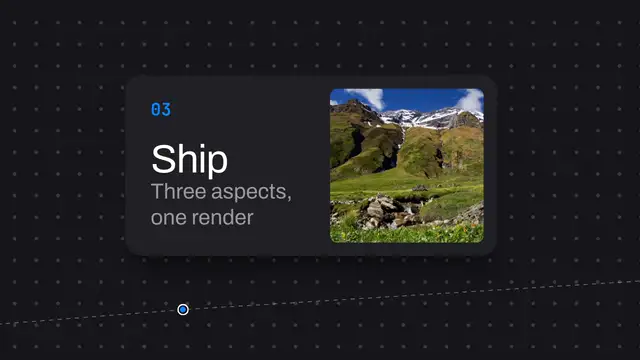 Pan stations: final frame of the camera move animation