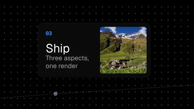 Pan stations: final frame of the camera move animation