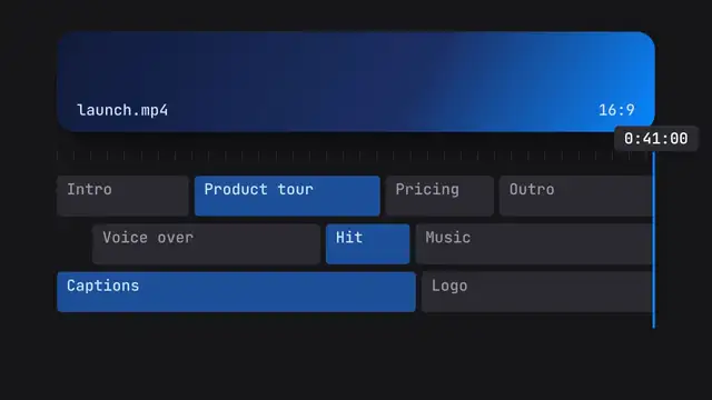 Progress timeline: final frame of the transition animation