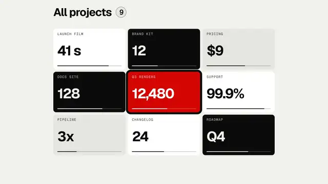 Thumbnail grid: final frame of the transition animation
